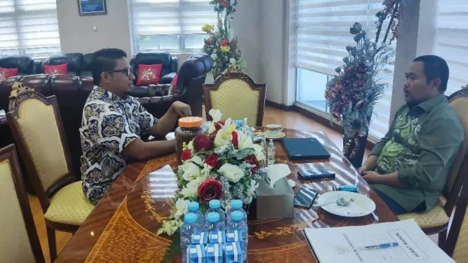 Bahas Penertiban APK, Ketua Bawaslu Provinsi Gorontalo Temui Pj Gubernur Gorontalo